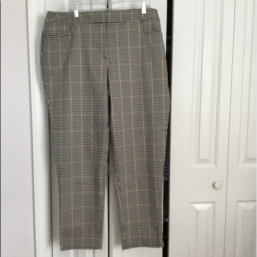 Talbots Plaid Dress Pants 18W